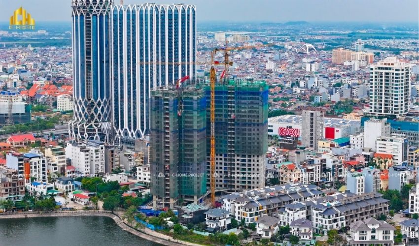 tiến độ xây dựng dự án Lakeside Garden Hải Phòng